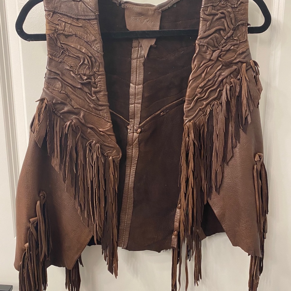 VICKI LOVE LEATHER VEST AND WAIST PACK & POUCH